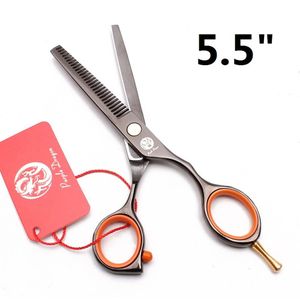 Y1224 5.5 ""Professionele Kappers Kapper Salon Scharen Haircutting Schaar Lichtgewicht Zwarte Goud Kleurrijke