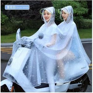 Modieuze regenjas dubbele elektrische motorfiets cover volwassen batterij auto waterdichte batch Waterdichte Poncho Wandelen Tour Regenjas