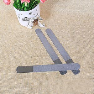 1pc Rvs Dubbelzijdige Nagelvijl 17.5cm Metalen Slijpen Staaf Scrub Nail Art File Manicure Pedicure tool