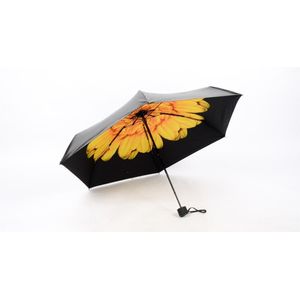 5-Folding Mini Pocket Uil Cartoon Paraplu Clear Paraplu Winddicht Opvouwbare Paraplu Vrouwen Compact Regenachtige Zonnige Paraplu
