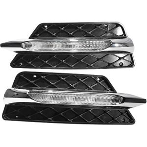 R/L Voorbumper Grill Molding Led Mistlamp Dagrijverlichting Fog Lamp Voor Mercedes Benz W204 C-Klasse -14 Drl