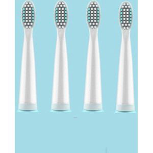 4 Stuks Elektrische Tandenborstels Hoofd Sonic Tandenborstel Hoofd Wasbare Whitening Krachtige Ultra Sonic Opzetborstels