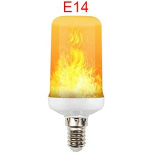 4 Modi Led Fire Effect E12 E14 B22 E27 Led-lampen Magnetische Vlam Lamp Met Afstandsbediening Usb Opgeladen tafel Nachtverlichting