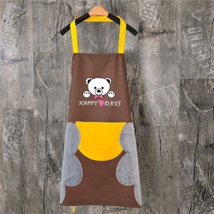 Cartoon Koken Keuken Schort Voor Vrouw Mannen Chef Ober Cafe Shop Bbq Kapper Schorten Slabbetjes Keuken Accessoire #15