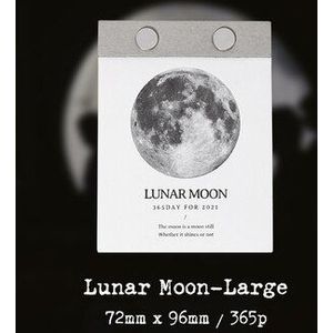 Lunar Maan Serie Desktop Papier Kalender 365 Dagen Dagelijkse Scheduler Tafel Planner Jaarlijks Agenda Organisator