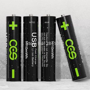 Ces Aaa 1.5V 1100mwh Usb Oplaadbare Aaa Lipo Batterij Li-Polymer Lithium Li-Ion Batterij Hoge Capaciteit