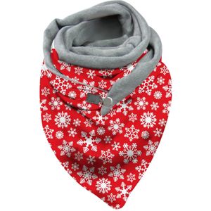 Mode Winter Vrouwen Printing Button Soft Wrap Casual Warme Sjaals Product Vrouwen Sjaal #35