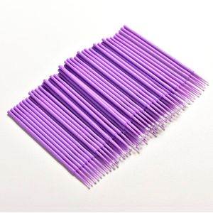 100 Stuks Wegwerp Microbrushing Eenmalige Borstels Cosmetische Wands Applicator Lip Make-Up Kwasten Liquid Lipstick Lipgloss Borstel