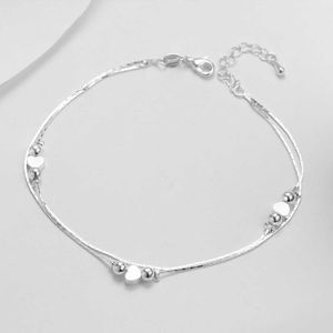 Hart Enkelband 925 Sterling Zilveren Lover Girl Vrouwen Barefoot Enkelband Mode Voet Ketting Sieraden