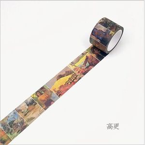 30mm Brede Vintage Wereldberoemde Schilderij Master Kunstenaar Tekening Washi Tape DIY Decoratie Planner Scrapbook Sticker Masking Tape