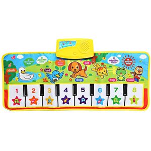 Ocday 71X28cm Baby Engels Musical Pianomuziek Tapijt Baby Kids Play Mat Deken Educatief Elektronische Baby Speelgoed