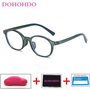 Dohohdo Baby Anti-Blauw Licht Brilmontuur Rood Roze Groen Frame Kinderen Goggle Vlakte Bril Kids Brillen eyewear