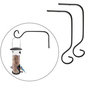 2 Stuks Professionele Smeedijzeren Metalen Muur Gemonteerde Opknoping Lantaarn Hanger Mand Beugel Thuis Vogel Voeden Tuin Decoratie