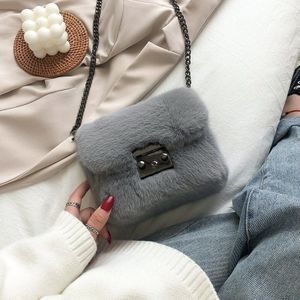 Herfst En Winter Schouder Onderarm Zakken Pluche Pouch Crossbody Tassen Vrouwen Mode Alle-Match Harige Handtas Kleine tassen