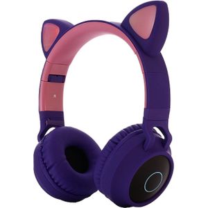 LED Cat Ear Noise Cancelling Hoofdtelefoon Bluetooth 5.0 Jongeren Kids Headset Ondersteuning TF Card 3.5mm Plug met Mic