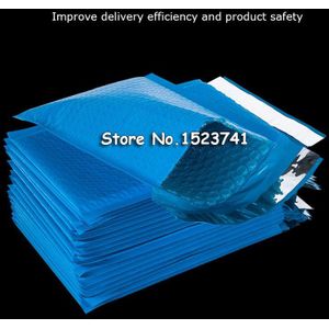 50 Stuks 122X180Mm Poly Bubble Mailing Mailer Gewatteerde Envelop Tassen Blauwe Kleur Shockproof Koerier Bubble Mailer