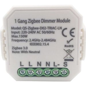 Lonsonho Tuya Smart Zigbee Dimmer Module 1 2 Gang 220V Met Neutrale 2 Weg Draadloze Controle Werkt Met alexa Google Thuis