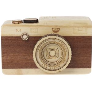 Houten Speelgoed Camera Muziekdoos Retro Camera Klassieke Melodie Verjaardag Woondecoratie