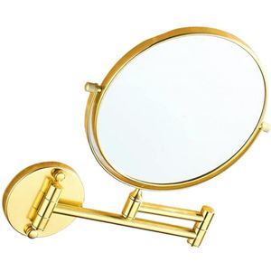 Wall Mounted Make-Up Schoonheid Spiegel 2 Kanten 3X Vergroting Voor Scheren Cosmetische