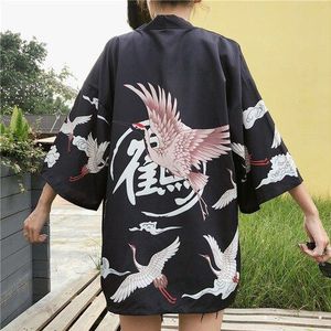 Japanse Kimono Yukata Vrouw Kimono Vest Zomer Koppels Losse Dunne Overhemd Streetwear Retro Harajuku Kawaii Stijl Kimono