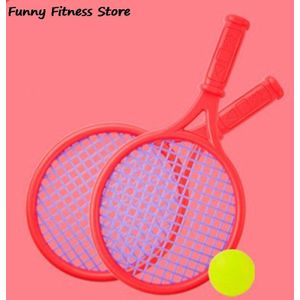 1 Paar Kinderen Tennisracket Bal Training Sport Strand Spel Kind Kids Leuke Mini Tennis Rackets Raquete Praktijk Home Speelgoed