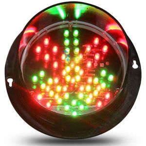 5 Inch 125Mm Rood Kruis Groene Pijl Auto Wassen Signaal Dc 12V Parking Licht Verkeer Pijl Licht Module