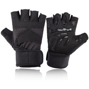 Half Vinger Sport Handschoenen Gewichtheffen Crossfit Antislip Schokbestendig Ademend Polssteun Handschoenen Voor Mannen Vrouwen