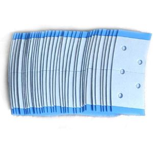 36 Stks/zak Cc Voorgesneden Dubbelzijdig Plakband Voor Haarverlenging Lace Front Ondersteuning Toupet Pruiken (Blauwe Kleur)