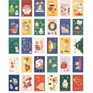 30Pcs/1Lot Christmas Carol Wenskaarten Verjaardag Brief Zakelijke Card Set Bericht Kaart