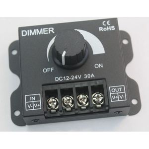 LED Dimmer 30A DC 12V 24V 360W Verstelbare Helderheid Lamp Strip Driver Enkele Kleur Licht Power supply Controller 5050 2835