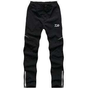 Daiwa Winter Outdoor Waterdichte Broek Mannen Plus Fluwelen Verdikking Wandelen Broek Warm Fietsen Sport Broek Zwart Anti-rimpel