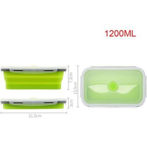 350/500/800/1200 Ml Multifunctionele Lunchbox Siliconen Kom Vouwen Opvouwbare Draagbare Voedsel Opslag Container servies ST05