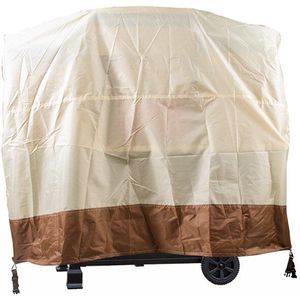 210D Oxford Doek Bbq Grill Cover Opvouwbare Doek Beige Waterdicht Zonneplek Barbecue Cover Outdoor Bbq Picknick Accessoires