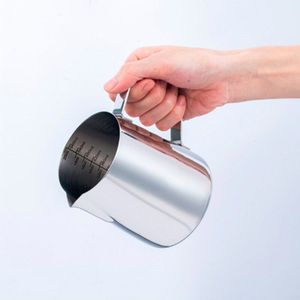 350/600/900Ml 304 Roestvrij Staal Binnenste Schaal Pull Cup Melk Cup Fancy Koffie Pot Mok Tip pull Bloem Cilinder