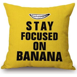 Pop Art Banaan Muziek Glas Moderne Sierkussen Cover Decoratieve Massager Kussens Linnen Zip DIY Home Decoratie 'X18'