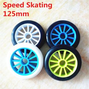 Universele 125Mm Schaatsen Wiel Voor Scooter Wiel En 3*125Mm Inline Speed Skates Wiel 86A Hardheid Gebruik 608 Lager 2 Stks/partij