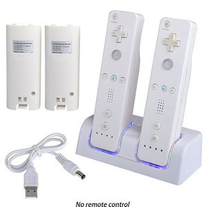 Gamepad Batterij Oplader Draadloze Afstandsbediening Dual Oplaadstation Batterij Opladen Dock Ingebouwde Batterij Voor Nintendo Wii