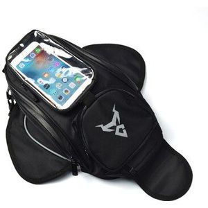 Echte Off-Road Motorfiets Magneet Tas Touch Navigatie Brandstoftank Zak Waterdichte Tas Locomotief Bagage Rider Apparatuur