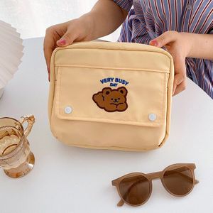 Big Size Potlood Pouch 21*6Cm Diy A6/A7 Dagboek Planner Leuke Cake Bear Collection Bag Potlood case Etui