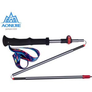 Aonijie Ultralight Trekking Polen Vouwen Wandelstokken Quick Lock Koolstofvezel Wandelen Canes Voor Outdoor Camping Trail Running