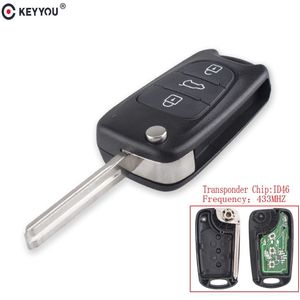 Keyyou 3 Knoppen Afstandsbediening Sleutel Voor Hyundai Yf Sonata Fob 433Mhz ID46 Chip Auto Auto voertuig Alarm Sleutel