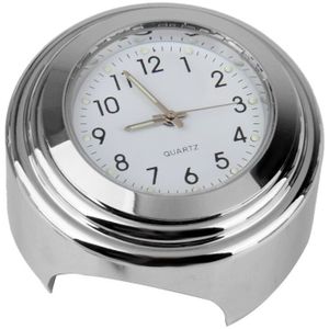 7/8 &quot;1&quot; Stuur Chrome Dial Clock Thermometer Voor Motorcycle Cruiser Fiets