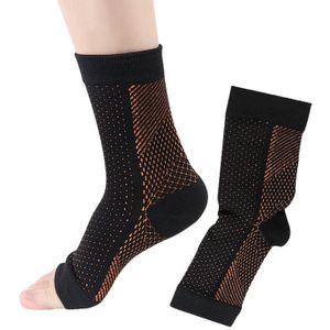 1 Pair Koperen Doordrenkt Compressie Sokken Enkel Ondersteuning Pijnbestrijding Sokken YS-BUY