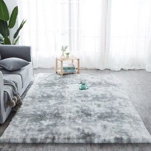 1Pc Shaggy Tie-Dye Tapijt 40*40Cm Gedrukt Pluche Vloer Pluizige Matten Kinderkamer Faux Fur gebied Tapijt Woonkamer Matten Zijdeachtige Tapijten