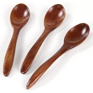 Houten Lepel Thuis Bestek Pap Kom Chinese Bamboom Diner Lepels Voor Thuis Restaurant Diner Servies Japanse Soep Lepels