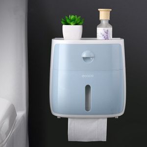 Creatieve functie toiletrolhouder Dubbele laag Waterdichte wall mount houder voor papieren handdoeken handig badkamer accessoires