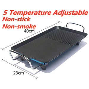 1500W Elektrische Bbq Grill Ovens Koreaanse Thuis Ultra-Dikke Non-stick Elektrische Gereedschap Voor Barbecue Fornuis non-stick Kookplaat