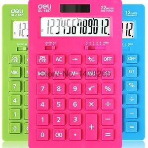 1 Stuk Deli 1657 Briefpapier Effectieve Mode Calculator / Desktop Calculator / 12 Paar Power/Ultra Slim