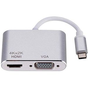 Chtun Type C Naar Hdmi Vga Dock Usb C Converter Apple Notebook Naar Hdmi Adapter