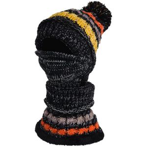 Dames Dames Wollen Gebreide Thicken Beanie Hat Sjaal Handschoenen Winter Warm Sneeuw Ski Hoed Set Zwart Beige Grijs roze